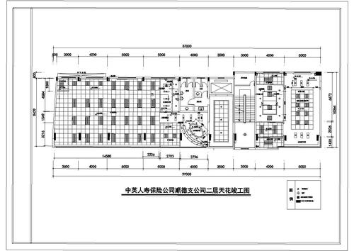 某地保險(xiǎn)公司的詳細(xì)裝飾設(shè)計(jì)竣工圖