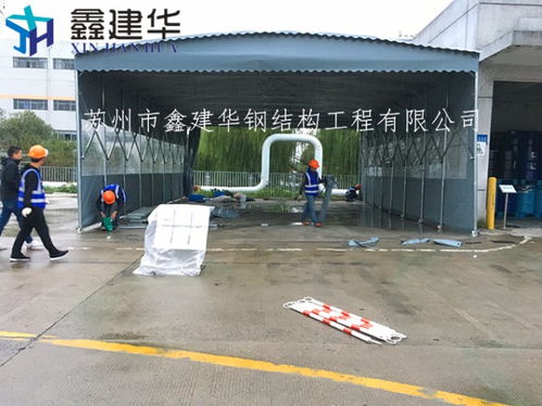 【大量批發(fā)推拉式雨篷廠家-移動伸縮遮陽工地施工蓬圖片】- 